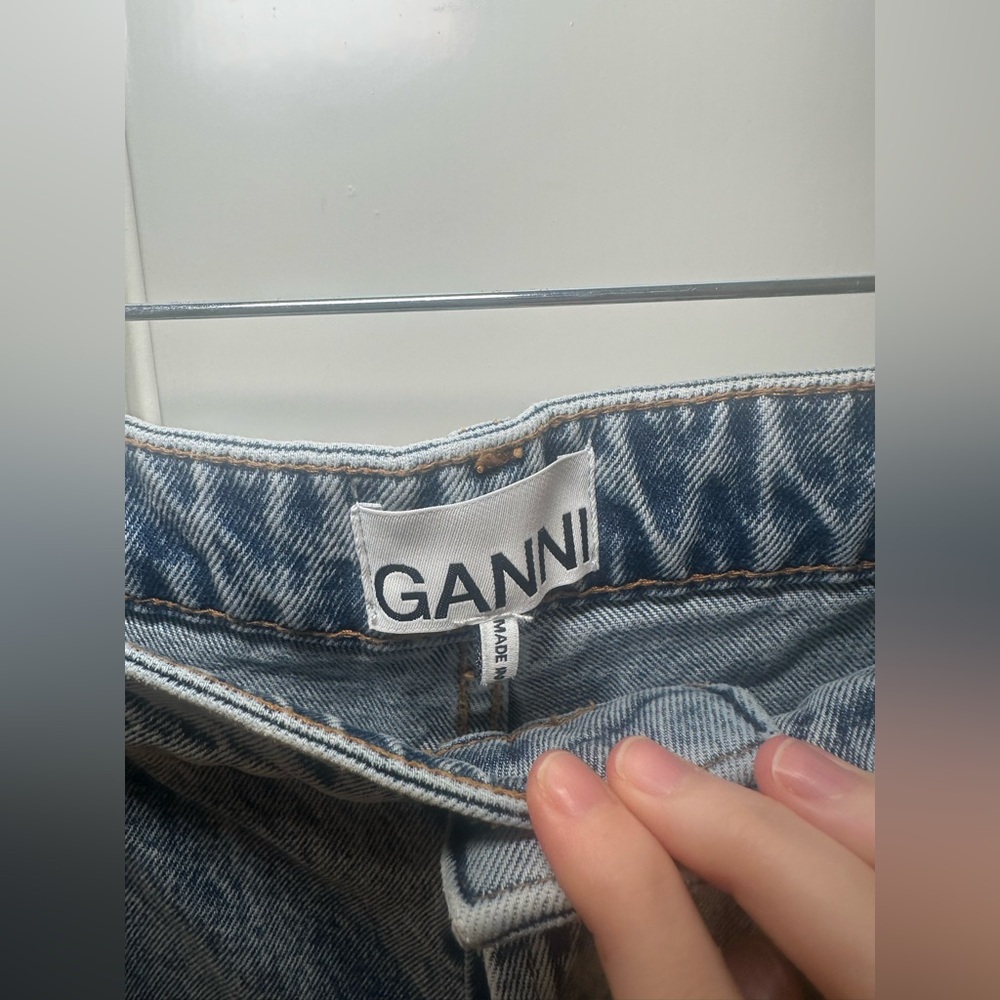 Ganni Blue Jeans Wide Leg Size 29 - Picture 5 of 9